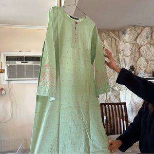 Brand new Beechtree kurta 1-piece mint green, perfect for Ramadan